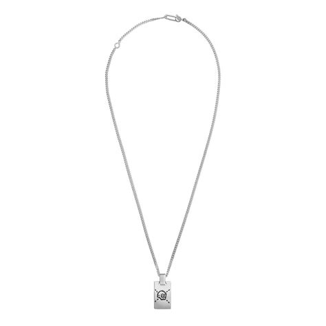 gucci sterling silver bamboo necklace|Gucci ladies ghost necklace.